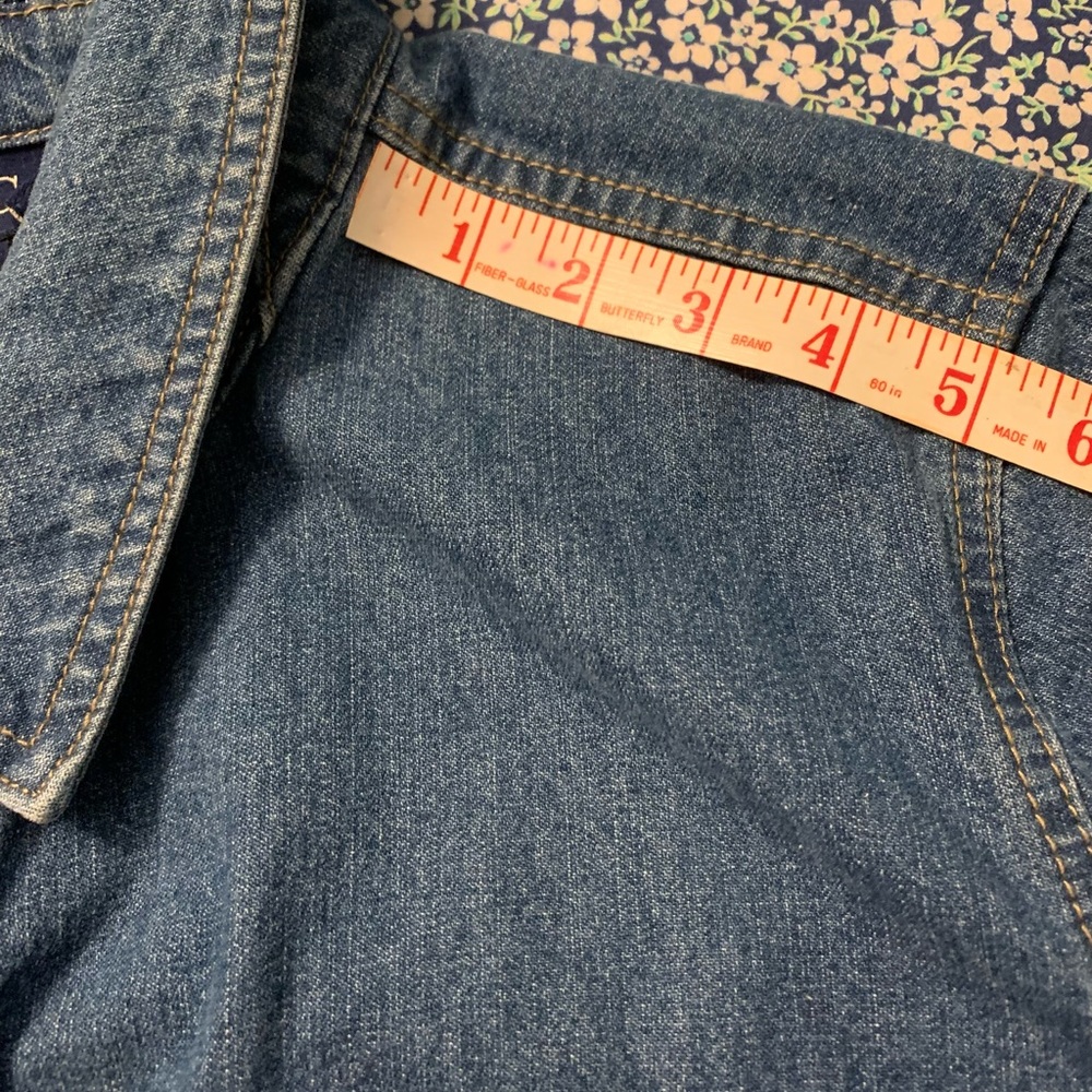Women’s Denim & Co Embroidered Jean Jacket - Picture 8 of 8